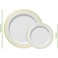 thumbnail image 6 of Gusto Fancy Plastic Plates Disposable Dinner Plates & Salad Plates Set, 60-Pack, 6 of 8
