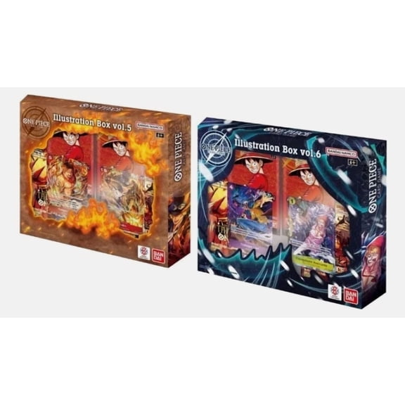 Bandai - One Piece Card Game: Vol. 5 & Vol. 6 Illustration Boxes!