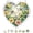 B B, variant on WWV Heart Acrylic Puzzle Wind Chime Suncatcher Hanging Ornament Home Garden Porch Outdoor Decorative Window Decoration Relaxing Soft Tone