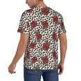 thumbnail image 2 of KLL Leopard Print Rose for Men's Baseball Shirts,Short Sleeve Casual Shirts Button Down Shirt for Men Beach Summer Wedding Shirt-3X-Large, 2 of 7