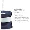 thumbnail image 6 of ZOKU Set of 2 Silicone Ice Ball Molds, 2.5-Inch Cocktail Ice Ball Makers, Leak-free, BPA-Free, Black, 6 of 9