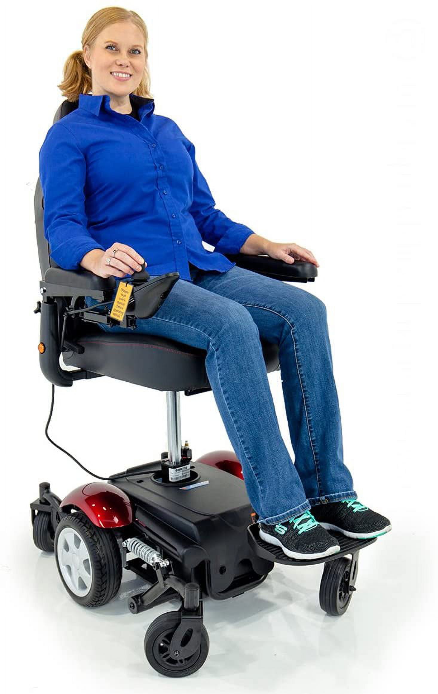 Merits Vision Sport Lift Power Elevating Seat Electric Powerchair P326D + Challenger Vinyl Cover