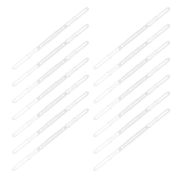 Masteelf 20PCS Multifunctional Binder Clip Plastic Paper Fasten Bookbinding Clips