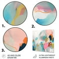 thumbnail image 3 of Designart "Azure Drifts in Minimalism II" Minimalism Metal Wall Art Prints, 3 of 5