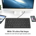 thumbnail image 3 of Wired USB Keyboard Both Languages Bilingual Keyboard, Wired Computer Keyboard, 78 Keys USB Ultra Thin Keyboard, Compact Keyboard for English Bilingual Users, 3 of 7