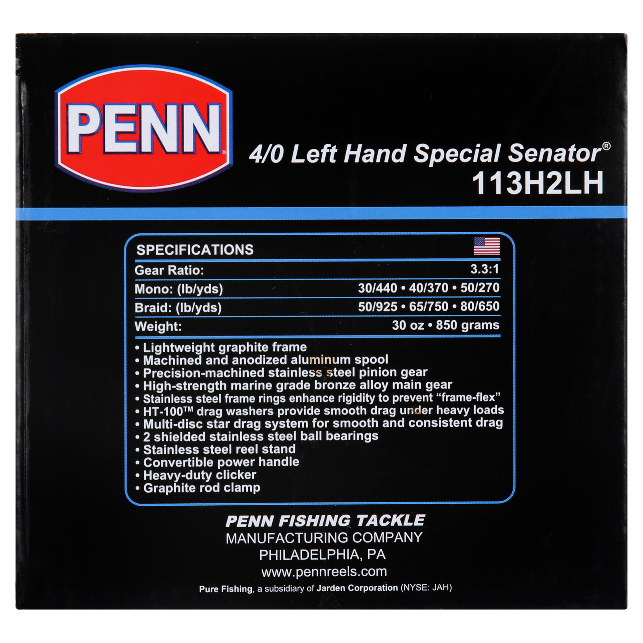 Penn 113HLH Left Hand Special Senator Reel