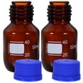 thumbnail image 2 of Shisuyan 2 Pcs Petites Bouteilles de Réactif en Verre Bouteille de Réactif Chimique Bouteille de Scellage de Réactif avec Bouchons à Vis, 2 of 8