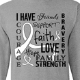 thumbnail image 4 of Inktastic I Have... Inspirational Words for Those Battling Lung Cancer Long Sleeve T-Shirt, 4 of 5