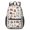 Fireman and Dalmatian White Pattern, variant on Fireman and Cone Blue Pattern 17" Waterproof Oxford School Backpacks for Teens, S-Shape Padded Straps, for School, Travel, Hiking, Camping