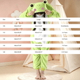 thumbnail image 3 of Goodw7 Fleece Animal Pajamas, Full Zip Hooded Onesie Costume with Frog Design and Elastic Ankle Cuffs, Soft Loungewear for Sleepwear Party Dress Up, 3 of 7