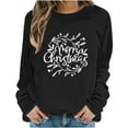 thumbnail image 4 of Elvqul Christmas Sweatshirts for Women Shirts Crewneck Ugly Ladies Sweatshirts Holiday, 4 of 6
