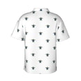 thumbnail image 3 of Daiia Hand Drawn Turtle Hawaiian Shirt for Men Gentle Cotton Regular Short Sleeve Casual-XX-Large, 3 of 9