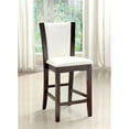 thumbnail image 1 of Furniture Of America IDF-3710WH-PC Manhattan III Counter Height Chair, 2 Pack - Dark Cherry, 1 of 1