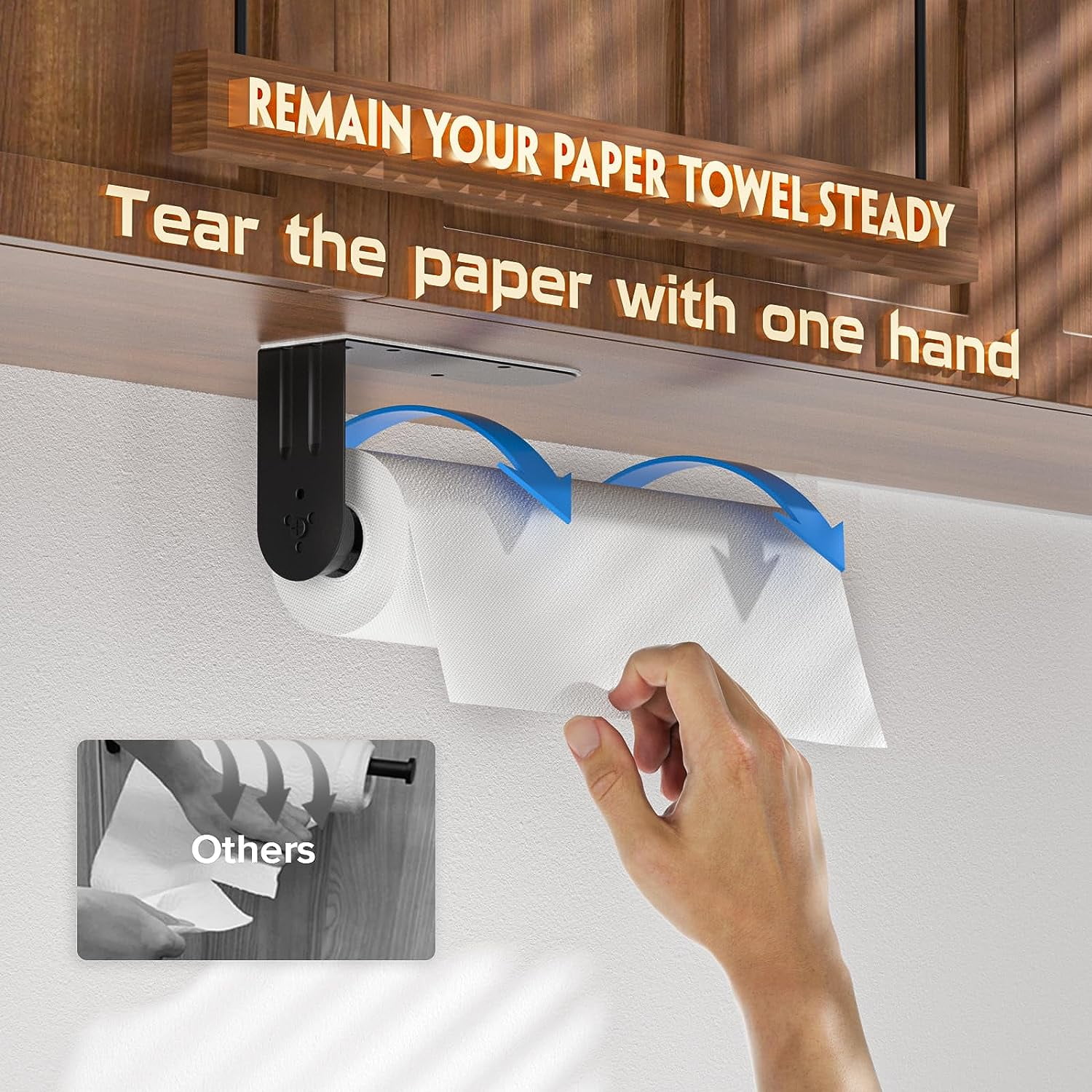 One hand paper towel holder new arrivals