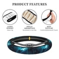 thumbnail image 4 of Rateoe Futuristic Jet Ski Adventure Pattern Elastic Stretch Steering Wheel Cover, Universal 15 inch, Microfiber Breathable , Anti-Slip, Odorless, Easy Carry, 4 of 6