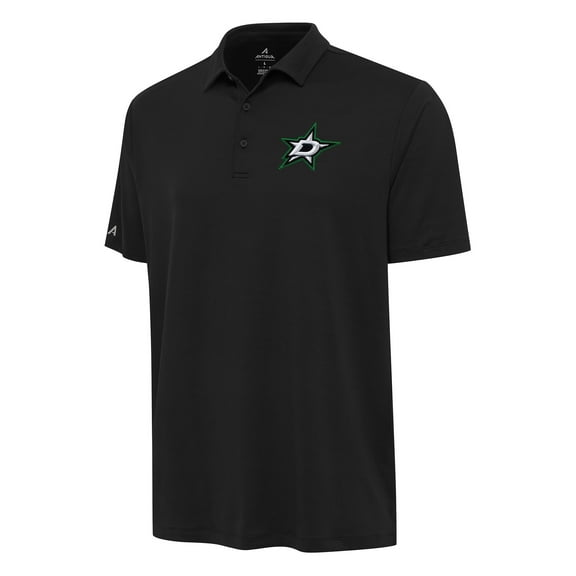 Men's Antigua Black Dallas Stars Reprocess Polo