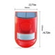 thumbnail image 3 of Moyic Luz de alarma Cuerpo de inducción LED Advertencia de alto nivel de decibelios Protección contra robo Prevención de expulsor solar Iluminación y accesorios, 3 of 6