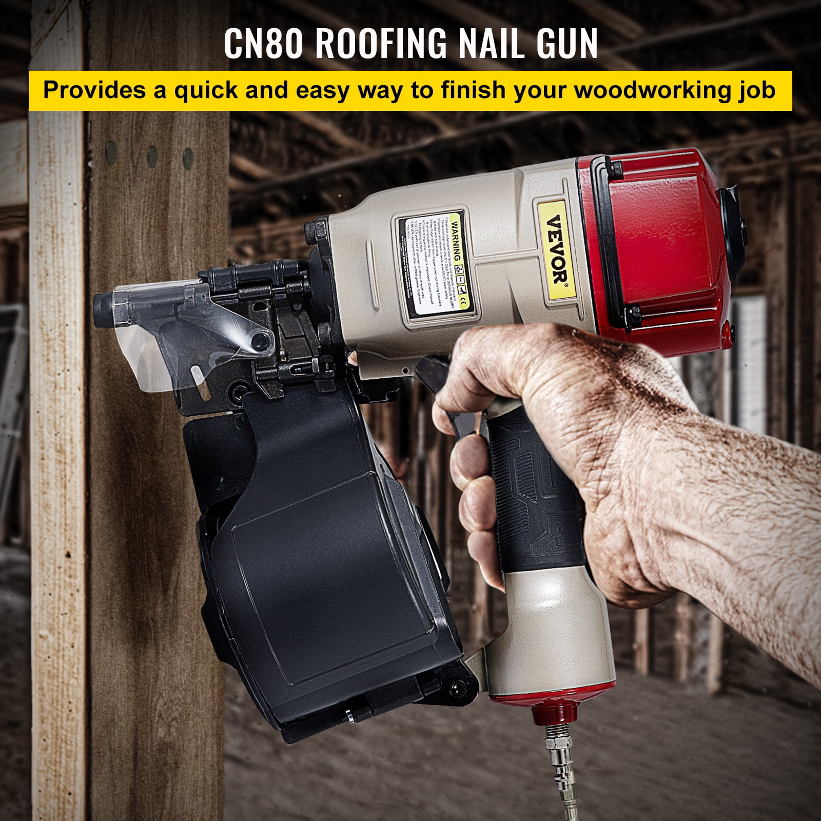 HPCN55 Small Pneumatic Coil Nail Gun Portable One Machine Multi