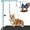 Blue, variant on Dog Grooming Arm with Pet Grooming Hammock, 35" Pet Grooming Table Arm with Adjustable No Sit Haunch Holders, Dog Grooming Stand with Loop Noose for Small and Medium Pets