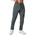 thumbnail image 7 of Men's Outdoor Sports Sweatpants With Small Ankle Zipper Joggers Sweatpants Casual Slim Fit Pants, 7 of 7
