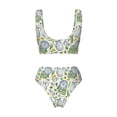 thumbnail image 6 of Rocae Vintage Utensils for Bikini Set for Women Two Piece Sexy High Swimsuits Split Crossover Bikini Medium, 6 of 9