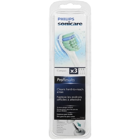 Philips Sonicare ProResults Compact Brush Replacement Heads 3 ea