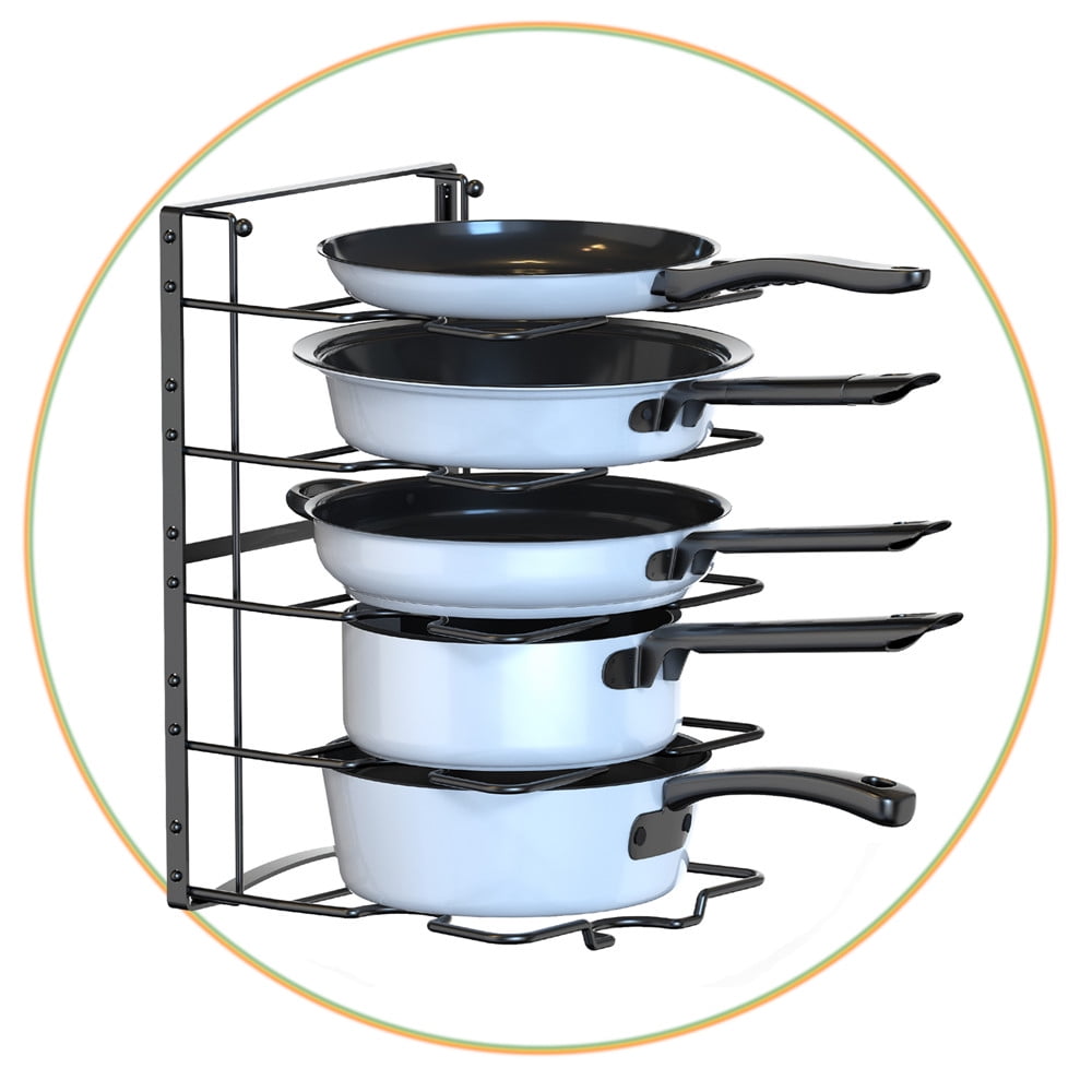Auledio Pan Rack Heavy Duty Cookware Storage Lid Holder for Kitchen ...