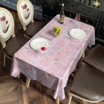 thumbnail image 2 of Pioneer Flower Floral Print Pattern Rectangle Tablecloth 60"x102", Waterproof Polyester Table Cloth, Wipeable Spillproof for Dining Camping Indoor Outdoor, 2 of 6