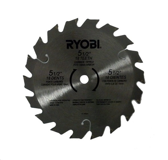Ryobi 18v 18 volt P500 P501 P501G 51/2" carbide tipped circular saw