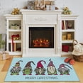 thumbnail image 6 of Mohawk Home Prismatic Christmas Gnomes Light Blue Contemporary Theme Christmas Precision Printed Scatter, 1'6"x2'6", Blue, 6 of 6