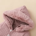 thumbnail image 6 of Baby Clothing Sets Girls Hooded Long Sleeve Romper and Pants Outfit Pink 0-3 Months, 6 of 8