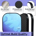 thumbnail image 4 of Pickleball Paddle Racket Performance Lightweight Pickle Bat Racket, With Half Cover | Polypropylene Honeycomb Core & Cushion Comfort Grip (16mm, Hybrid Max Blue), 4 of 5