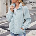 thumbnail image 2 of Vedolay Tops for Women Casual Womens Casual Jacket Casual Long Sleeve Casual Jacket with Pockets,Light Blue L, 2 of 5