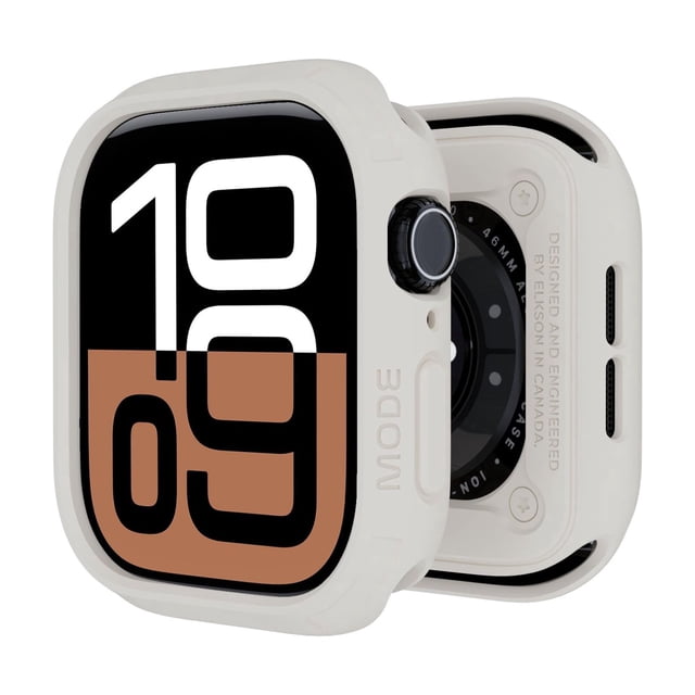 Funda para Apple Watch elkson Quattro Series 46 mm resistente a golpes, color Starlight
