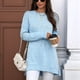 thumbnail image 5 of Camisas de Larga para Mujer, Elegantes, Informales, Holgadas, Básicas, Ropa de Moda para Otoño e Invierno 2025. Azul XL, 5 of 10
