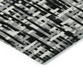 thumbnail image 4 of Addison Rugs Chantille Indoor/Outdoor Transitional Lines Black Washable Rectangle Rug, 3' x 5', 4 of 6