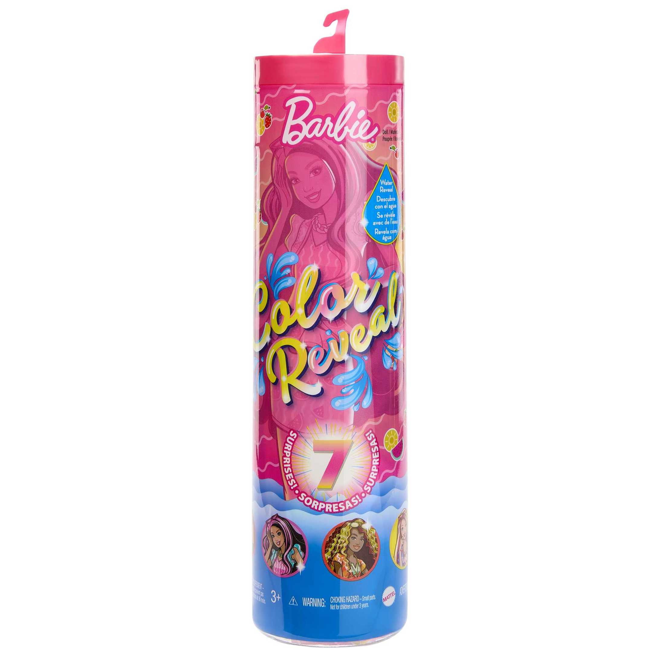 Barbie Color Reveal Scented Sweet Fruit Fashion Doll with Accessories & Color Change (Styles May Vary)