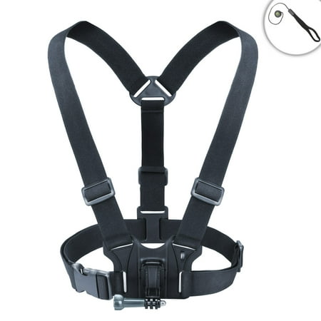 Image of Compact Camera Action Harness Mount with Strech-Fit Elastic & Tripod Adapter by USA Gear
