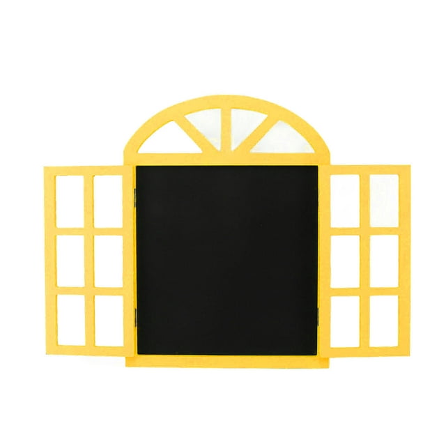 Window Shaped Chalkboard Sign Suitable for Home Cafe Bar, Easy Hanging Message Board, Versatile Decor, Board Material
