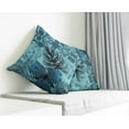 thumbnail image 4 of VargottamSquare Pillow Cover - Decorative Pillow Covers24x24 Inches,PrintedTeal BlueThemePillowcase, DecorativeSquareCushionCovers, 4 of 6