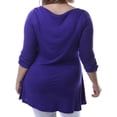 thumbnail image 3 of Women's Plus 3/4-length Tunic Top, 3 of 4