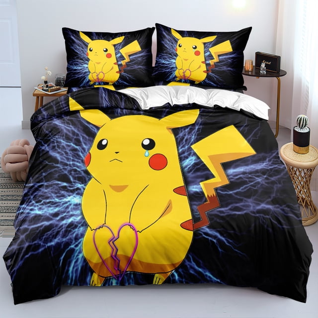 Baokemeng Bedding Set Of Three, Microfiber, Cartoon Duvet Cover, Suitable For Boys And Girls-SinKeeU
