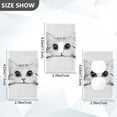 thumbnail image 7 of Yayeee Toggle Light Switch Wall Plate 1-Gang 4.5"x2.7" Home Decorative Outlet Cover, White Cat, 7 of 7