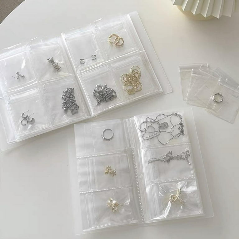 Big Sales! Transparent Jewelry Storage Book Organizer, Jewelry Storage Album  For Rings, Necklace, Bracelets, Stud, And Earrings Jewellery Holder Book 