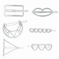 thumbnail image 6 of Yokua Heart Hair Pins Star Barrettes Metal Hair Clip Silver Moon Star Hair Clip, 6 of 20