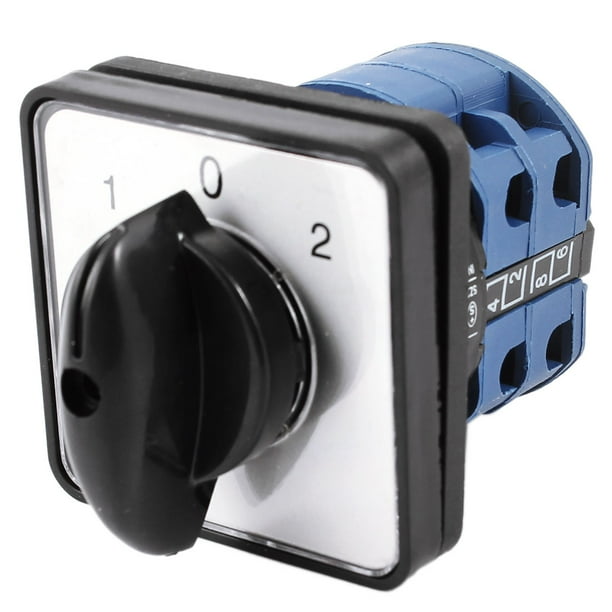 660V 12A Square Panel 3P ON/OFF/ON 3 Phase Rotary Cam Changeover Switch