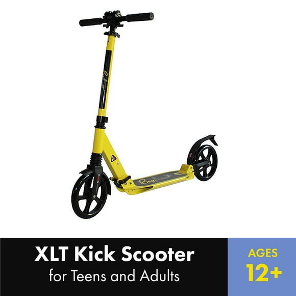 BeeFree XLT Kick Scooter for Teens and Adults – 2 Wheel Scooter with Foldable/Adjustable Handlebars, Durable Welded Aluminum Construction, Rear Foot Brake, Kick Scooter for Ages 12+, RPBFS3Y