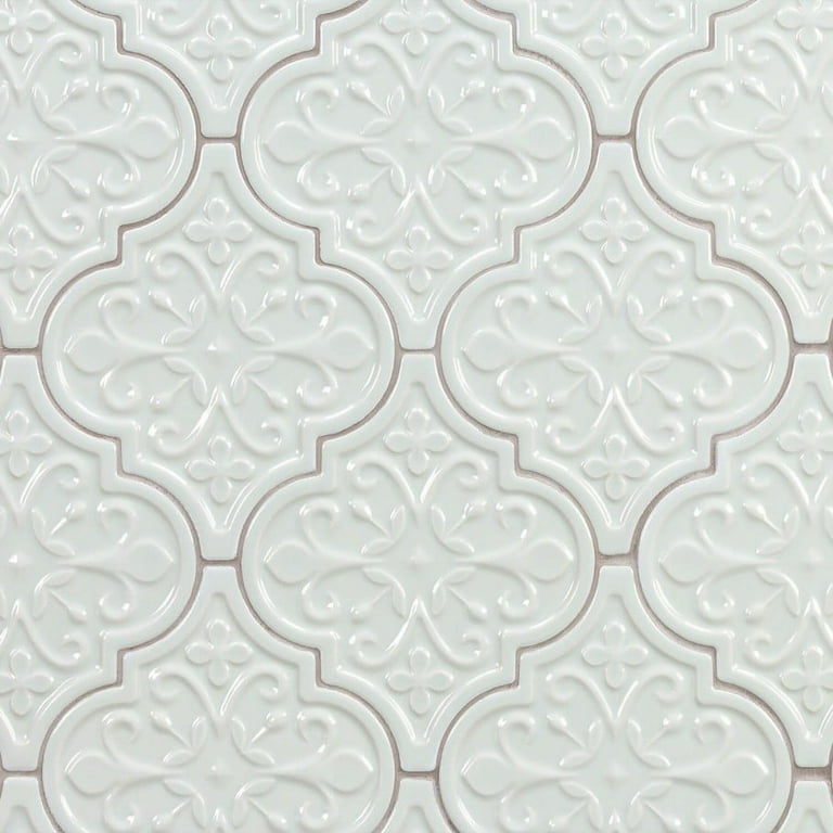 Bond Tile Roma Florid Blue 6.25 in. x 7.25 in. Ceramic Arabesque Wall Tile (30 pieces 4.84 Sq. Ft. / Box) Bond Tile Roma Florid Blue 6.25 in. x 7.25 in. Ceramic Arabesque Wall Tile (30 pieces 4.84 Sq. Ft. / Box)