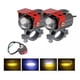 thumbnail image 1 of Par Auxiliares Led Externo Faros Para Auto Moto Con Estrobo, 1 of 8