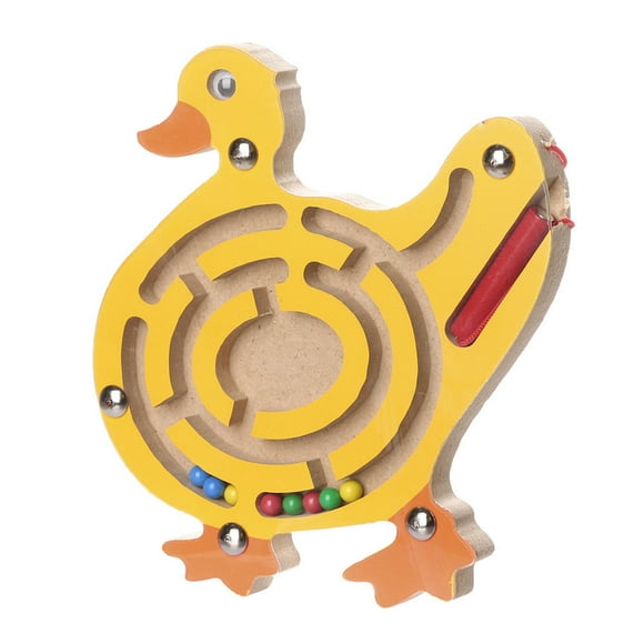 Todays Clearance Deals Prime! Kids Wooden Magnetic Maze Toy – Educational Intellectual Board Game for Children, Fun Magnetic Maze Puzzle for Kids, Cognitive Learning Toy for Toddlers